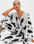 White & Black Soft Satin Silk Kaftan Buy Kaftan For Women