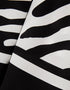 Trendy Designer Party Wear Beautiful Maxi Dress Black And White Korean Bsy Dress Side View