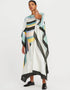 White Latest Soft Silk Crepe Kaftan pretty Kaftan