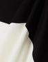 Designer Party Wear Readymade Maxi Dress Black Fluid Crepe Silk Suit Side View