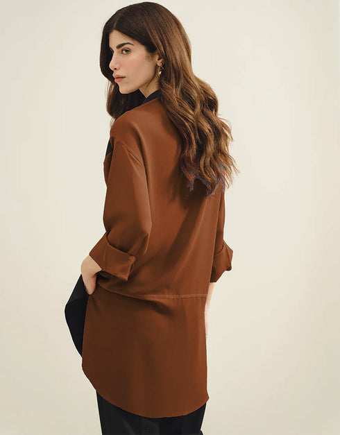 Rust Korean Bsy Pant Shirt Side View