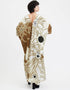 Beige French Moss Kaftan Closure View