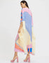 Beige And Violet Latest Soft Silk Crepe Kaftan womens kaftan