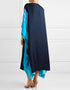 Blue Latest Soft Silk Crepe Kaftan designer kaftan