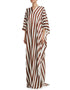 Brown And White Fancy Soft Satin Silk Kaftan womens kaftan