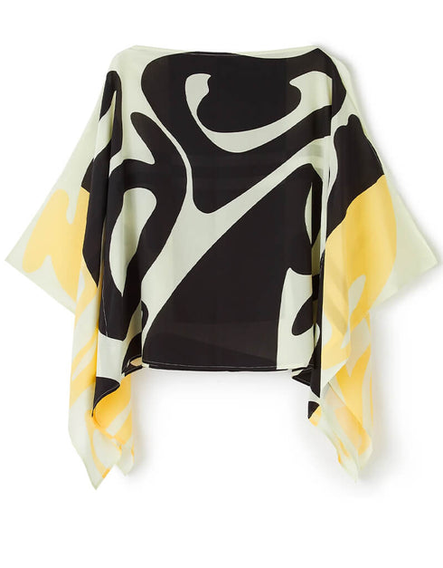 Black Fancy Soft Silk Crepe Kaftan Co-Ord Set Closure View