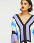 Multi Fancy Soft Silk Crepe Kaftan multi color kaftan