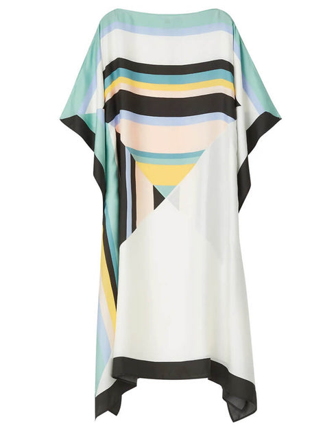 White Latest Soft Silk Crepe Kaftan Buy pretty Kaftan