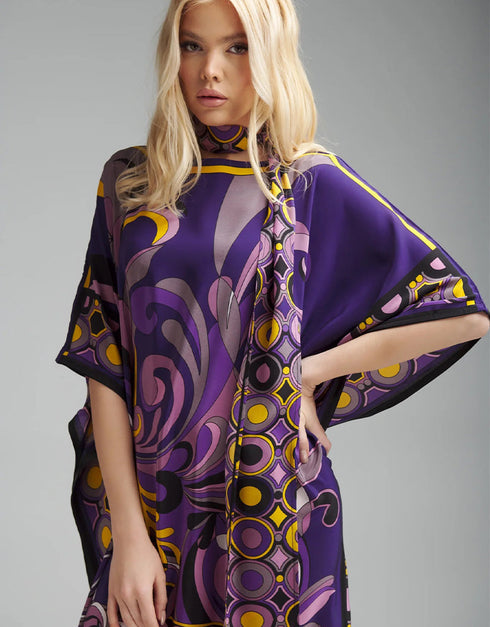 purple haze diamond crepe trendy designer party wear maxi dress dress digital printed work jsdc-5917 Side View