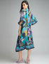hippie blue diamond crepe trendy designer party wear maxi dress dress digital printed work jsdc-5916 Side View