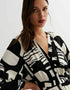 Black Heavy Designer Digital Printed Maxi Dress Back View