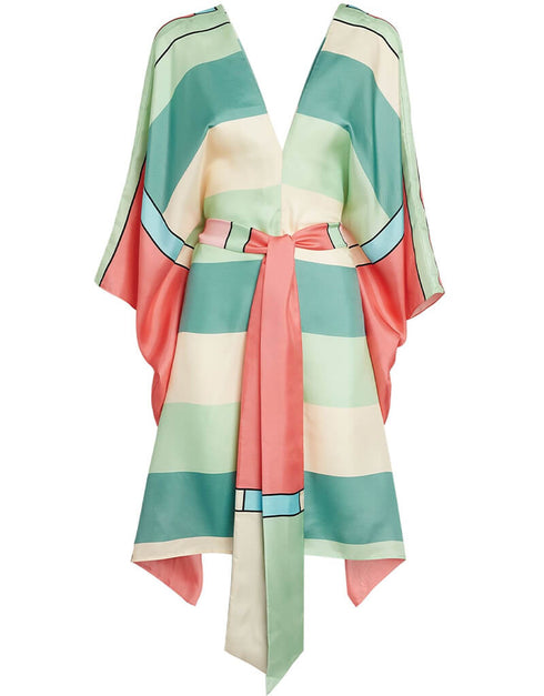 Multi Soft Satin Silk Kaftan Buy silk kaftan