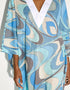 Sky Blue Cotton Blend Gown