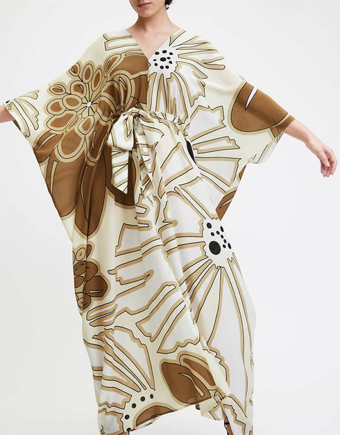 Beige French Moss Kaftan Buy pretty Kaftan