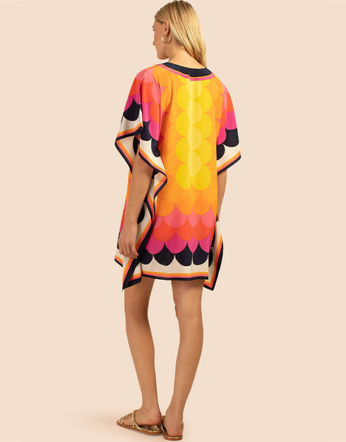 Multi Silk Crepe Kaftan