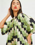 Green Poly Rayon Cotton Kaftan Buy multi color kaftan