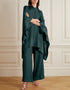 Rama Green Heavy Designer Heavy Maxi Dress Closure View