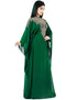 Trandy Green Georgette Hand Zari Embroidery Farasha