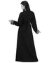 Stylist Black Georgette Hand Pearl Embroidery Kaftan