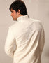 white Indo western cotton silk brocade Chudidar Closure View