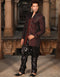 Maroon Indo western Corex Brocade Dhoti