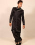 Black Indo western Premium Silk Chudidaar