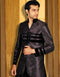 Imperial Purple Indo western Corex Brocade Chudidaar