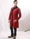 Maroon Indo western Jari Tanchoi Chudidaar