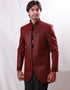 Burgundy Indo western Premium Silk Dhoti