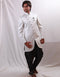 White Indo western Jari Tanchoi Dhoti