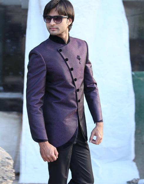 Evening Mage Indo western Premium Silk Pant Closure View