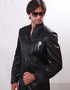 Black Indo western Italian Pant Closure View