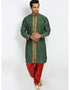Green Kurta Art Silk Chudidaar