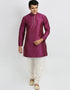Purple Kurta Art Silk Chudidaar
