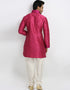 Purple Kurta Art Silk Chudidaar Closure View