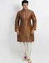 Coffee Kurta Art Silk Chudidaar