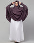 Dusty Purple Matt Nida Head Covers Hijab Close-up View