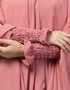 Pink Matt Nida Head Covers Hijab Side View