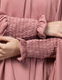 Mouve Pink Polyester Knits Head Covers Hijab Side View
