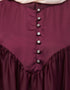 Women Yoke and Gathered Front and Back Pleated sleeve Free size Kaftan abaya Side View