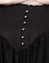 Arabic Yoke and Gathered Front and Back Pleated sleeve Free size Kaftan abaya Back View
