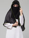 Green Polyester Georgette Head Covers Hijab Front View