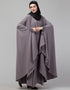Islamic Embroidered Irani Kaftan In Light purple Color Side View