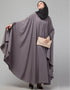 Islamic Embroidered Irani Kaftan In Light purple Color Close-up View