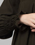 Trendy Pleats at chest Smoking Sleeve Casual Abaya Variation Views