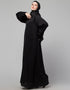 Islamic Beautiful Black Color embroidery Work Abaya Variation Views