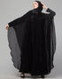 Modest Beautiful Black Color embroidery Work Abaya Variation Views