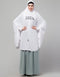 White Viscose Knits Head Covers Hijab Front View