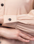 Women Front open & cuff Daily wear casual Abaya In the Shade of skin