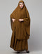 Dubai 3 pcs set of Abaya Khimer and Nose piece Front View